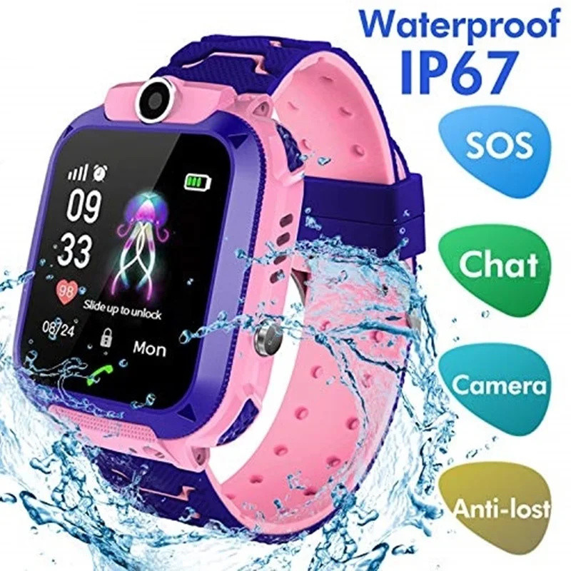 Smartwatch Watches For Kids - Детские умные часы 2G, SOS-вызов, LBS,