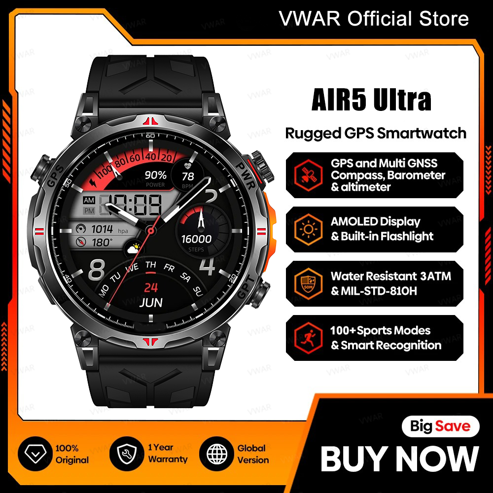 Watch Vs Smartwatch - 2025 Новые умные часы VWAR GPS