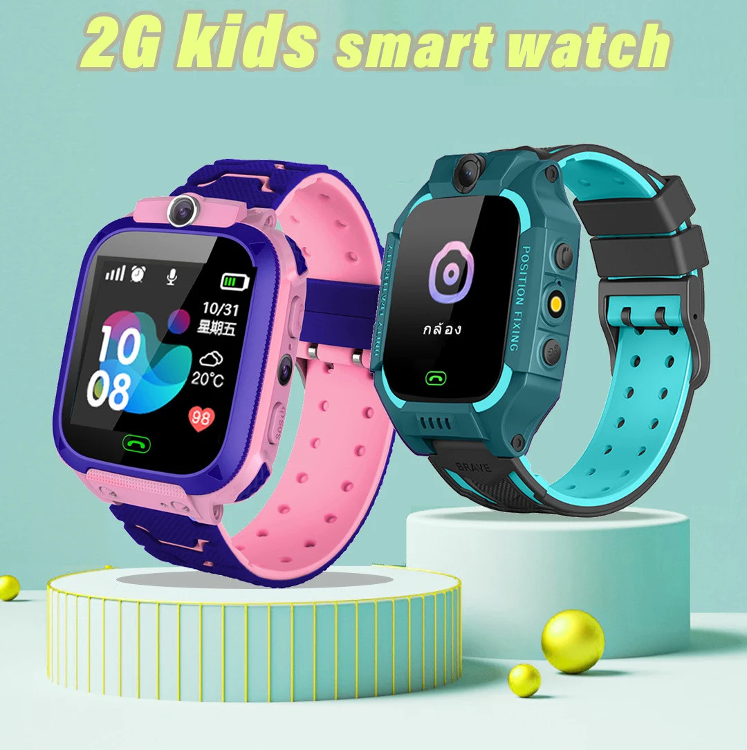 Smartwatch Watches For Kids - Q12 Детские Смарт-часы 2G SOS-вызов LBS