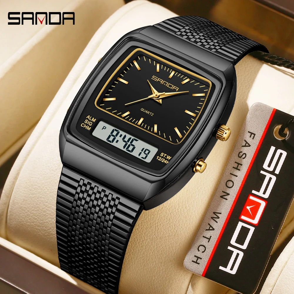 Timex Watches Smartwatch - Часы SANDA для мужчин, водонепроницаемые, аналогово-цифровые,