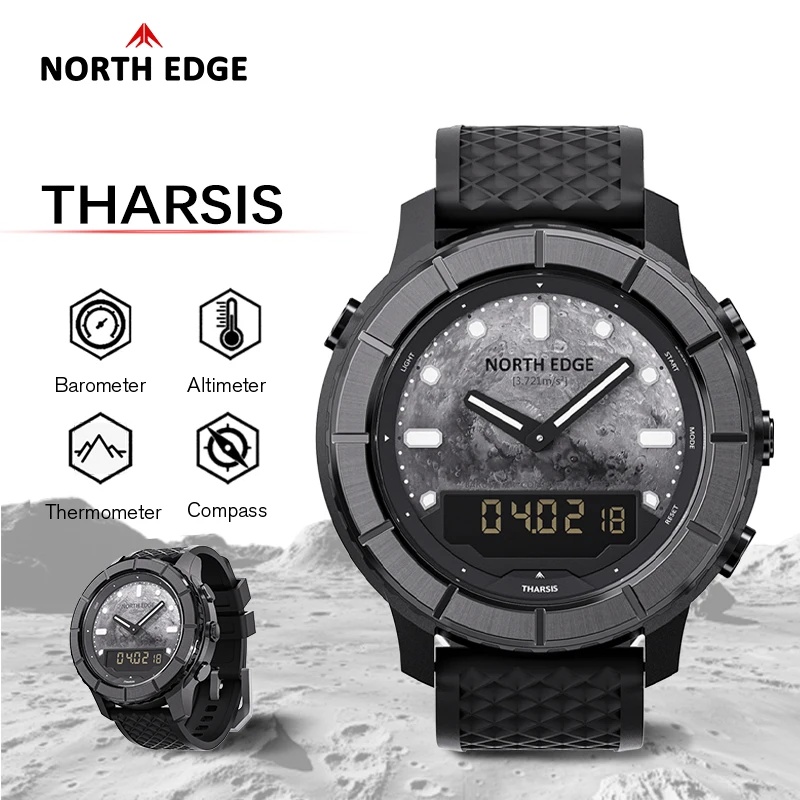 Altimeter Compass Watch - NORTH EDGE THARSIS Мужские цифровые часы