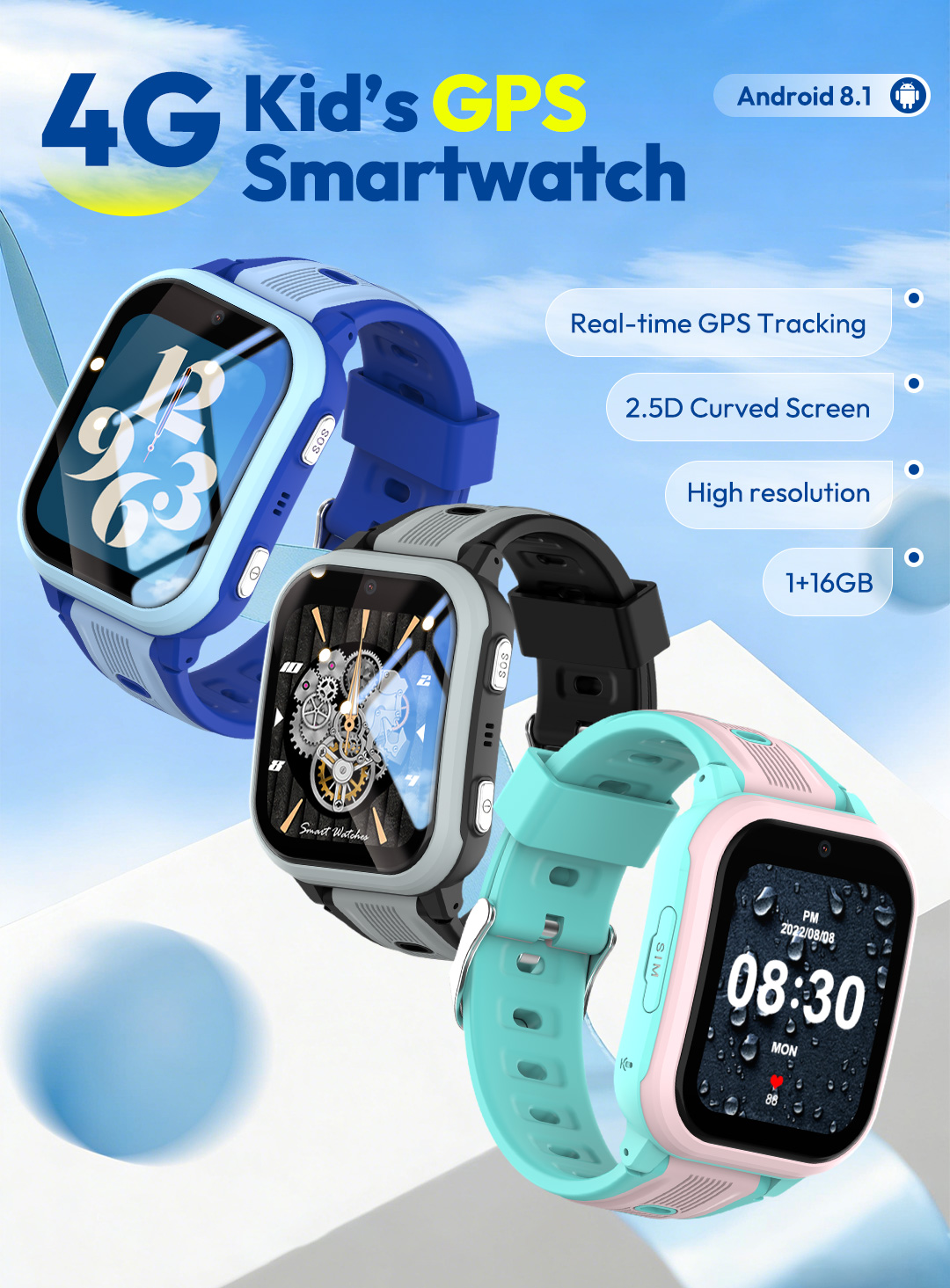 Smartwatch Watches For Kids With Gps - Умные часы KT41 - Детские часы