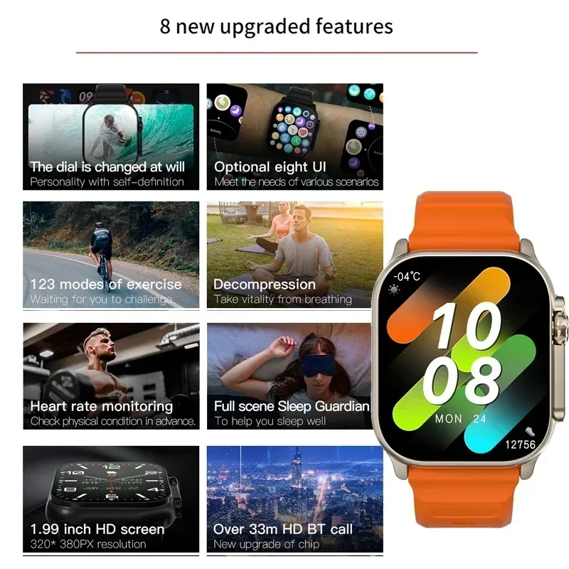 Новые умные часы T10 Ultra, 49 – обзор и цена Smartwatch Watches For Women With Gps