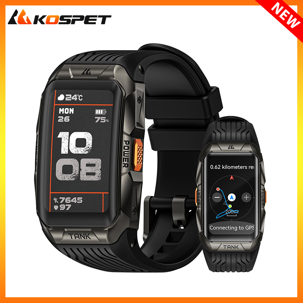2025 KOSPET TANK X2 Ultra Смар – обзор и цена Altimeter Compass Watch