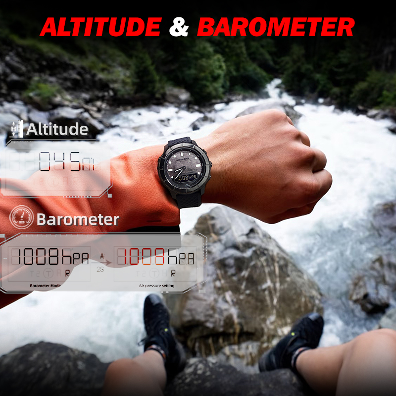 Мужские часы NORTH EDGE 2026 T – обзор и цена Altimeter Compass Watch