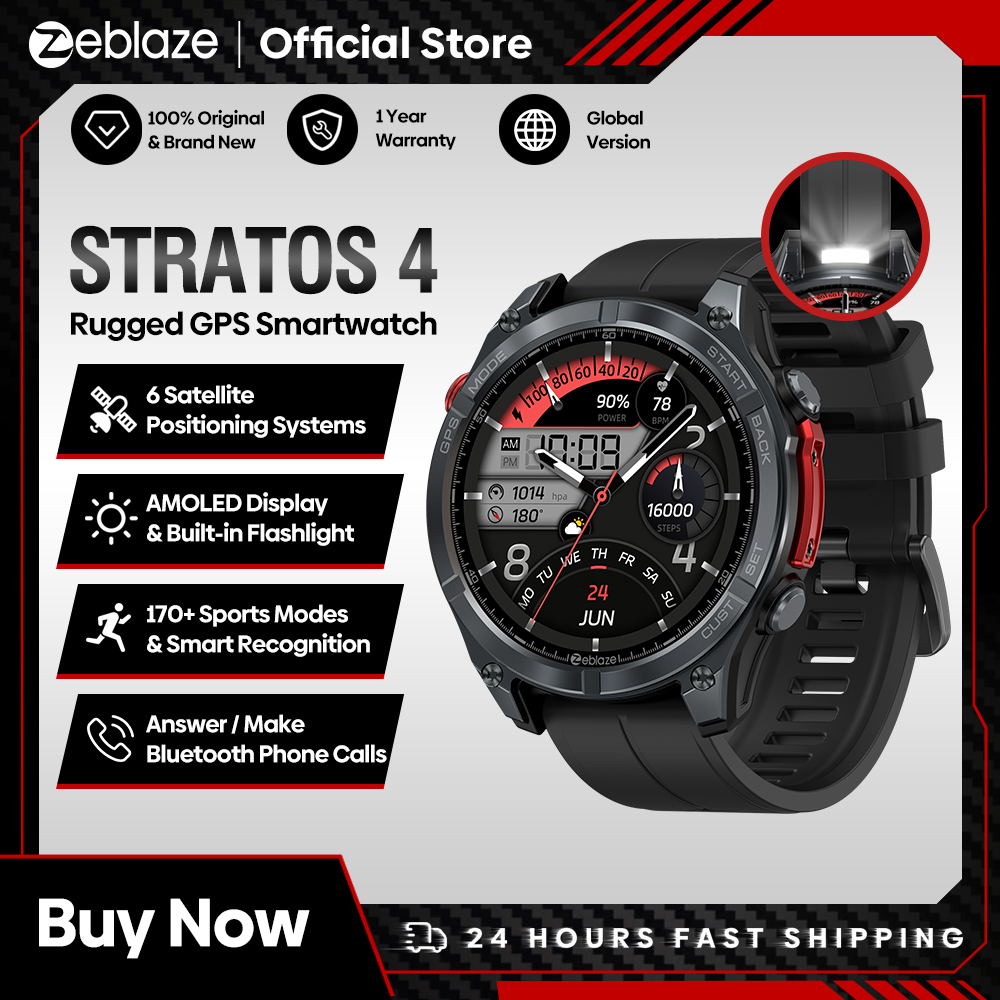 НОВЫЕ умные часы Zeblaze Strat – обзор и цена Altimeter Compass Watch