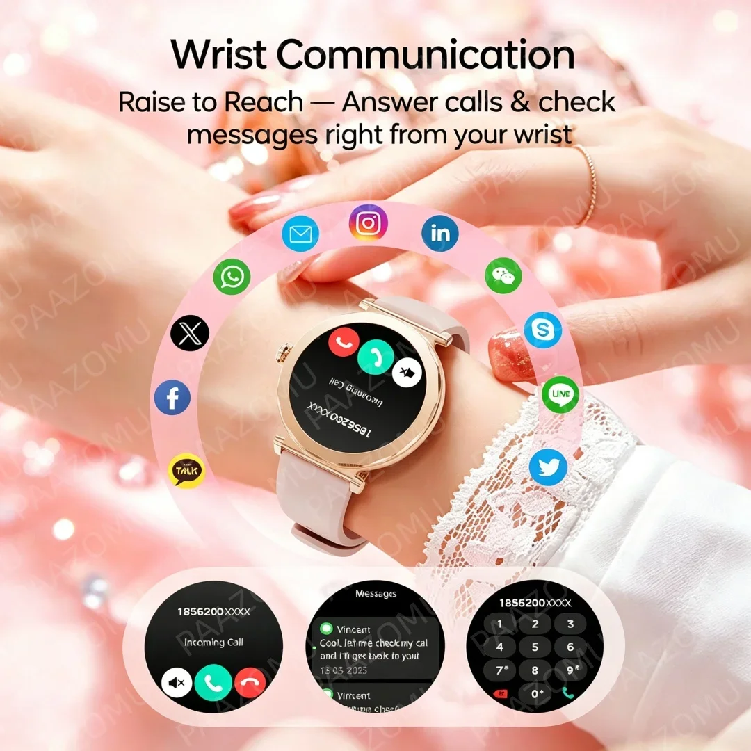 Женские умные часы Rose Gold 2 – обзор и цена Watches Ladies Smartwatch