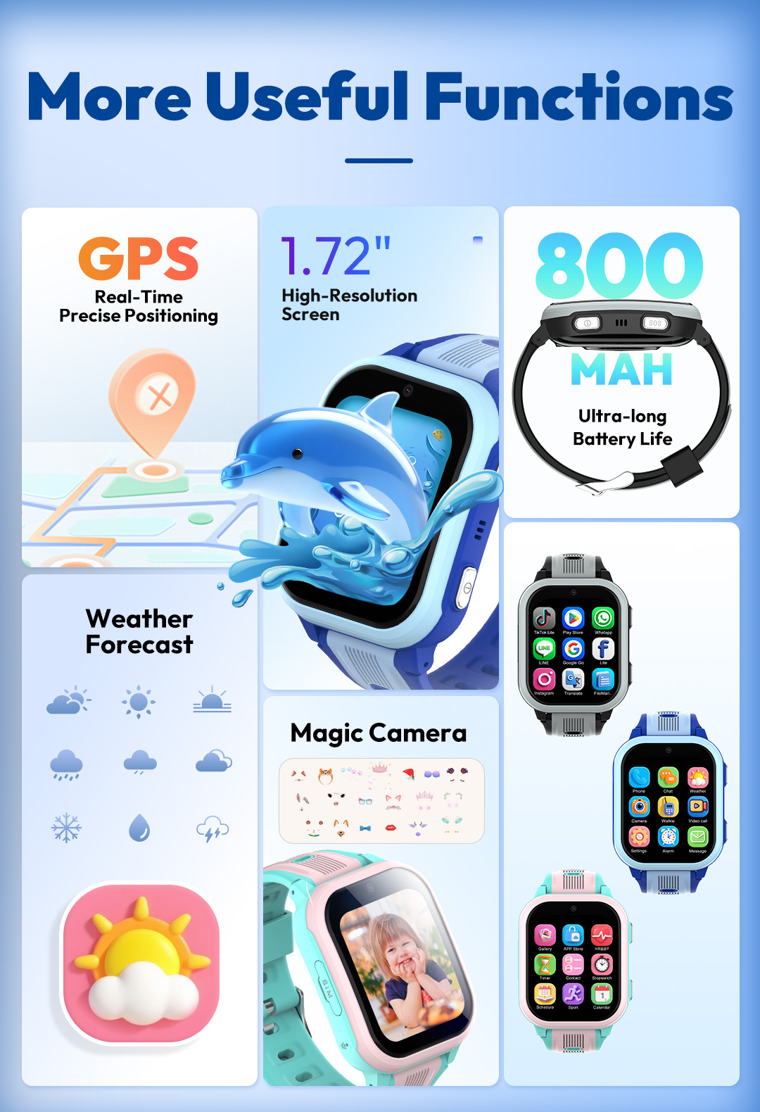 Умные часы KT41 - Детские часы – обзор и цена Smartwatch Watches For Kids With Gps